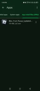 locating blox fruits downlaoded file